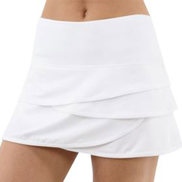 Lucky in Love Women's Scallop Skirt CB02 White - The Tennis Shop