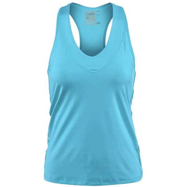 Lucky in Love Women's V-Neck Tank Ocean CT60-410