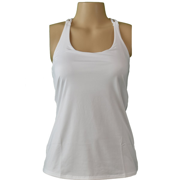Lucky in Love Women's Laser Macrame Cami White CT477-110 - The Tennis Shop