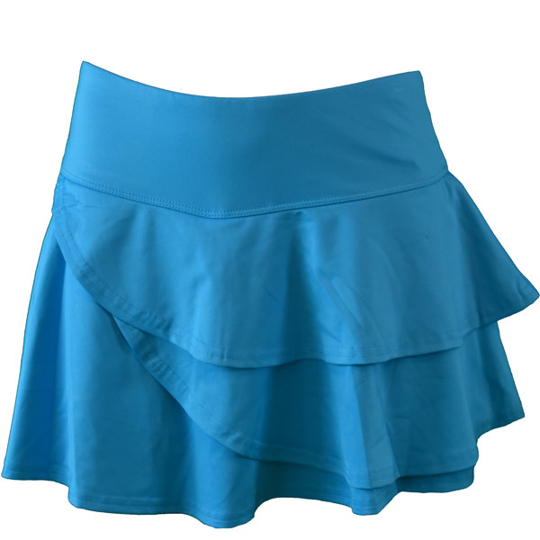 Bolle Women's Footloose Ruffle Skirt Aqua 8620-4381 - The Tennis Shop