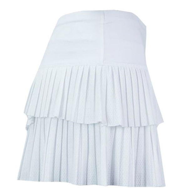 Lucky in Love Women's Pleat Scallop Skirt White CB163-110 - The Tennis Shop