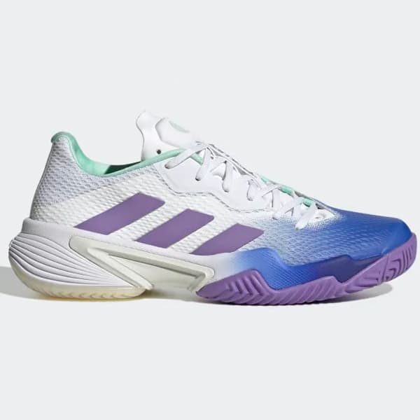 Adidas Barricade Tennis Shoes - Women's - Lucid Blue / Violet Fusion / Pulse Mint - 9