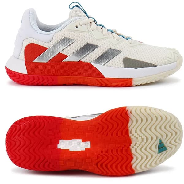 adidas Sole Match Control Women's Tennis Shoe Chalk White/Preloved - The Tennis Shop