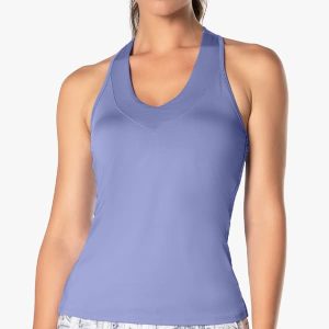 Lucky in Love Women's V Neck Tank Lilac CT60-515