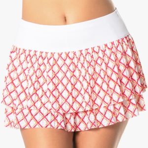 Lucky in Love Women's Shockin' Classic Grid Pleated Skirt CB699-W11110