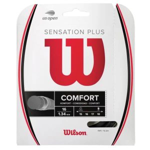 Wilson Sensation Plus 16G/1.34 Tennis String Black