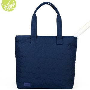 Ame and Lulu Tennis Court Carryall Tote Bag Navy