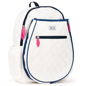 Ame and Lulu Jr. Love Tennis Backpack Quilted White