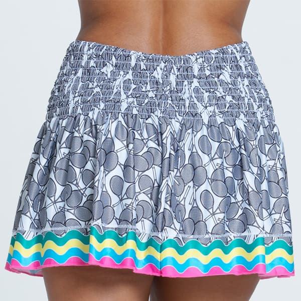 Lucky in Love Women's Long Tennis Hippy Smocked Skirt CB522-82B955 - Image 2