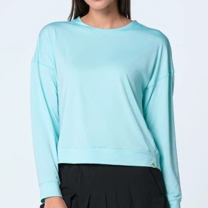 Lucky in Love Women’s LUV Hype Long Sleeve Top Capri CT910-436