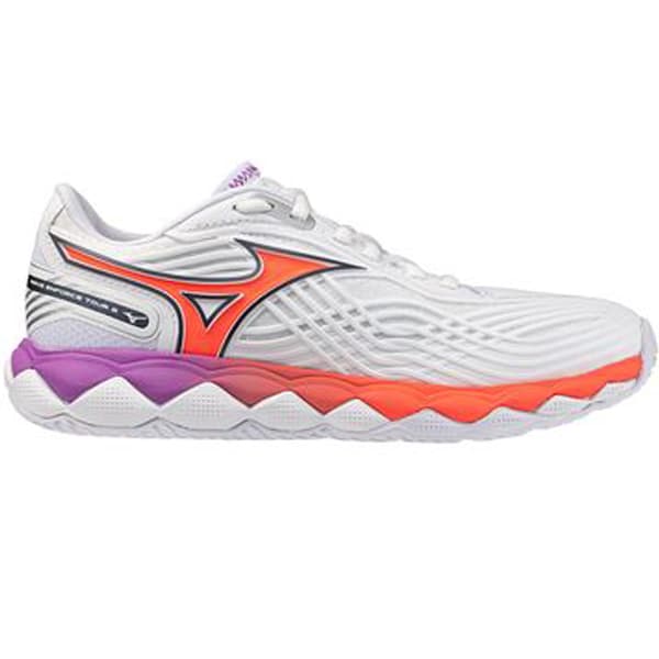 Mizuno Wave Enforce Tour 2 Women's Shoe White/Lava Orange 550095