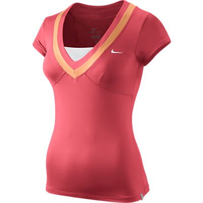 Nike Women's Baseline Top Fruit Punch 447149-686 Tennis Shop