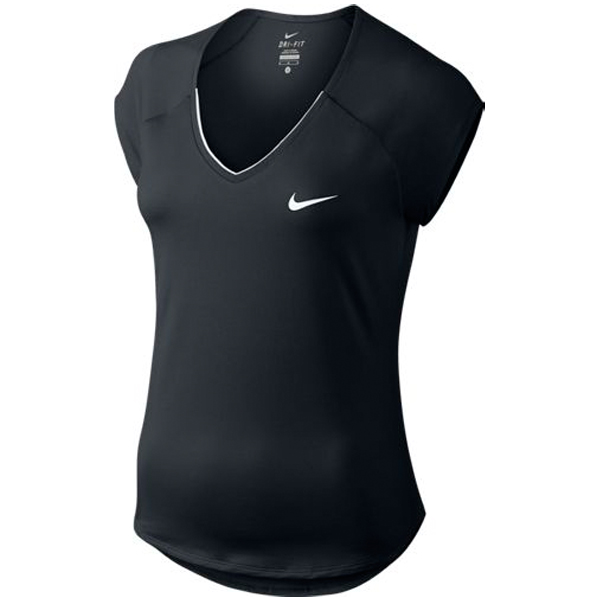 Nike Women's Pure Top Black 728757-010 - The Tennis Shop