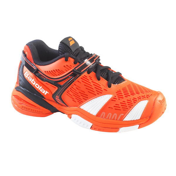 Babolat Propulse 4 Junior Tennis Shoes Orange/Black The Tennis Shop