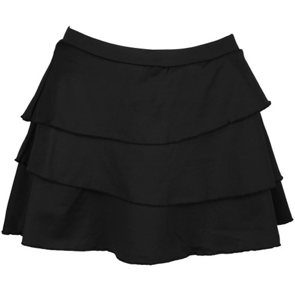 Pure Lime Women's Ace Tiered Skirt Black 7123-2000 - The Tennis Shop