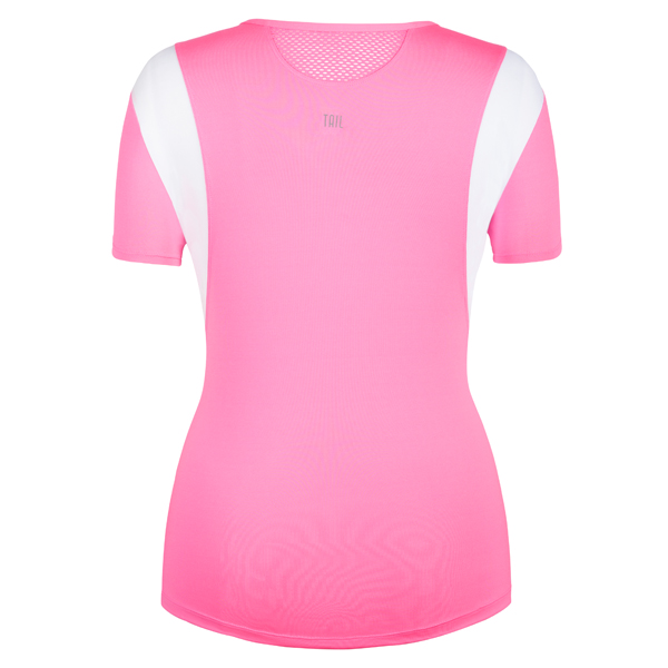Tail Women's Shocking Siren Trina Cap Sleeve Top Pink/White TF2260-7700 ...